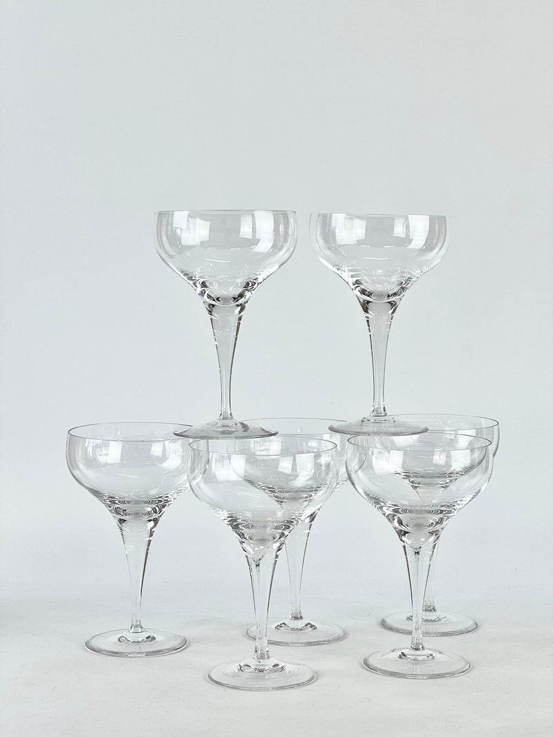 Set 7 Vintage Rosenthal Studio Line Champagne Coupe Glasses