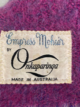 Vintage Onkaparinga Empress Mohair Pink Blanket