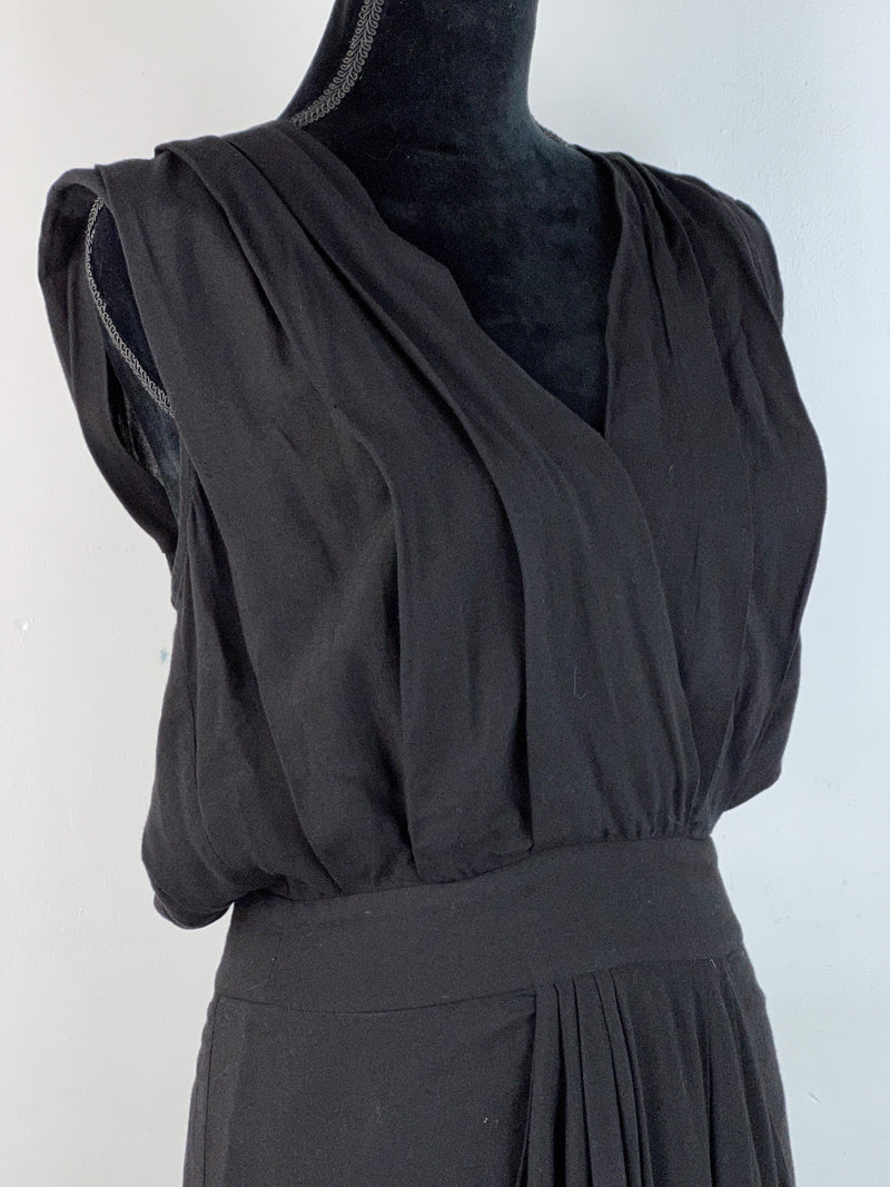 Gorman Black Drape Dress - AU 8
