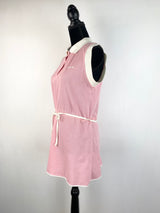 Vintage 80s Baby Pink Tennis Dress - AU 10/ 12