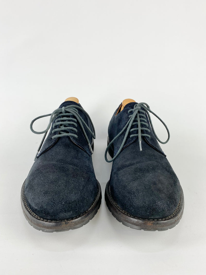 Hugo boss 2025 blue suede shoes