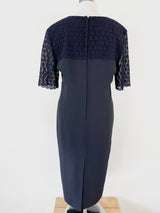 Veria Designs Navy Blue Short Sleeve Dress - AU16