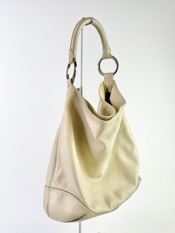 Oroton Soft White Shoulder Bag