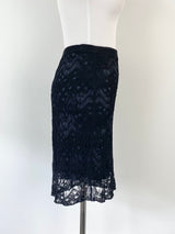 Eileen Fisher Black Lace Pencil Skirt NWT - AU8