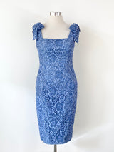 Rodeo Show Cornflower Blue Lace Midi Dress NWT - AU14
