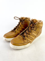 Adidas Originals Hardcourt Tan Hi-Top Sneakers - EU46