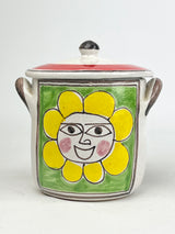 Vintage Desimone Italy Handpainted Lidded Canister