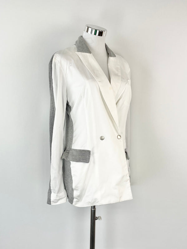 Josh Goot White & Grey Two-Tone Blazer - AU8