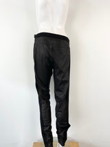 YAS Black Leather Naplon Legging - AU10