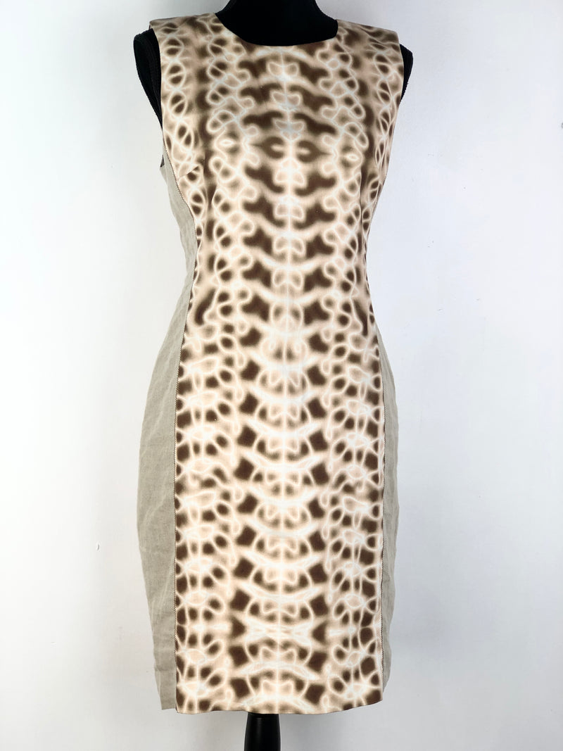 Lisa Ho Panelled Linen Blend Dress - AU8