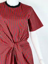 Phillip Lim Stripe Knot Front Cotton Dress - AU4-6