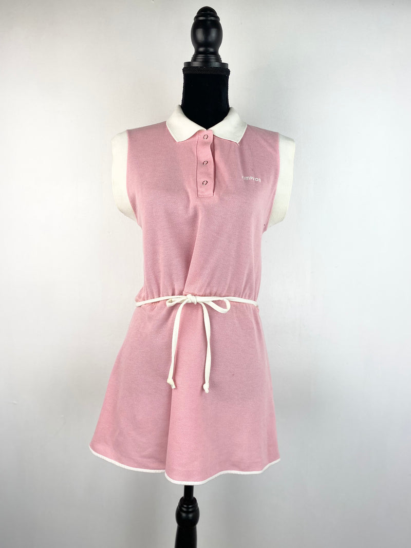 Vintage 80s Baby Pink Tennis Dress - AU 10/ 12