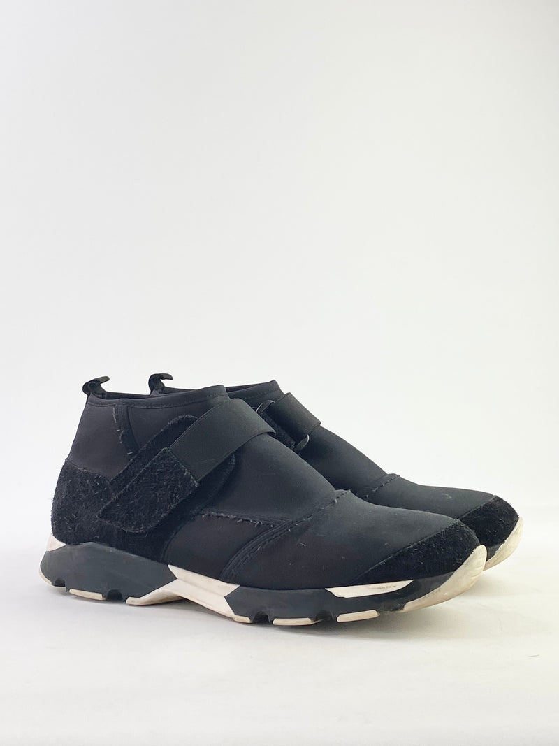 Marni Black & White Contrast Neoprene Sneakers - EU40