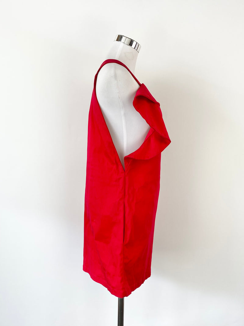 Toit Volant Crimson Apron Dress - AU6/8