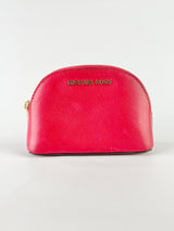 Michael Kors Jet Set Travel Red Cosmetics Bag