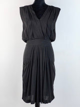 Gorman Black Drape Dress - AU 8