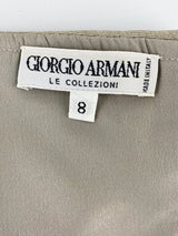 Giorgio Armani Champagne Gold Silk Blend Three Piece - AU6/8