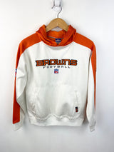 Vintage Cleveland Browns White & Orange NFL Hoodie - Size Small