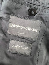 Emporio Armani Johnny Line Blue Black Tailored Blazer - S