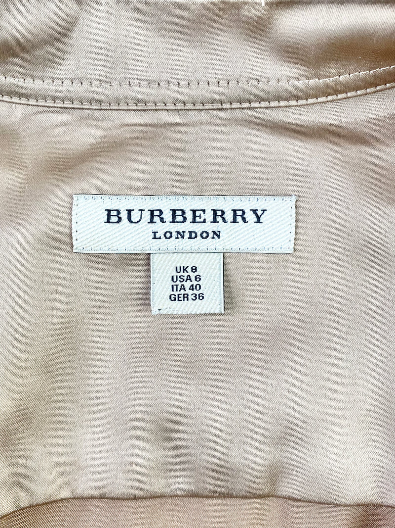 Burberry London Caramel Silky Shirt - AU8