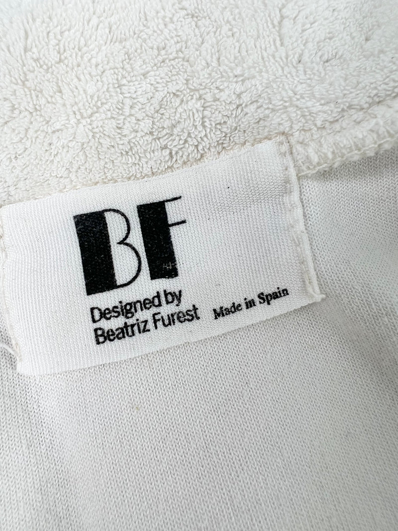 BF by Beatriz Furest Cream Toweling Cap Sleeve Top - AU10