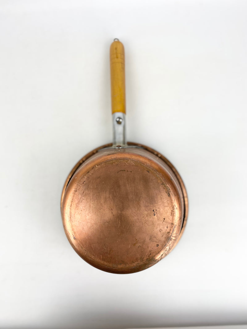 Vintage Copper Saucepan - large