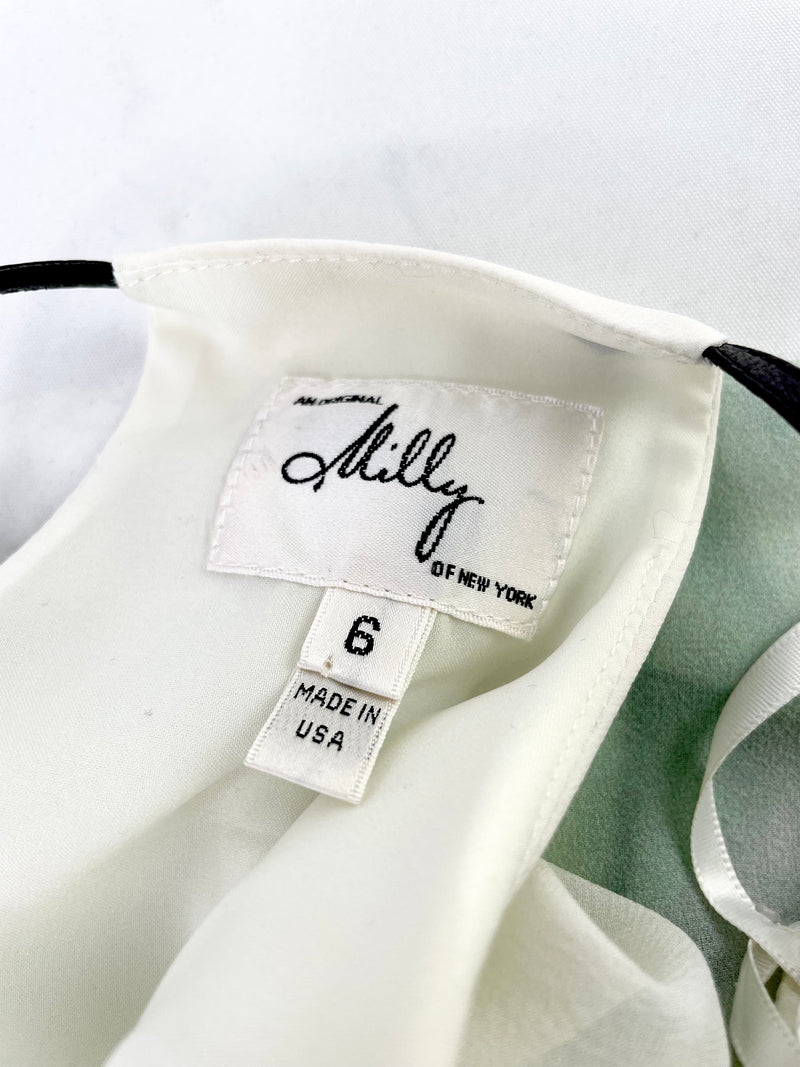Milly of New York Silk Halter Neck Midi Dress NWT - AU10