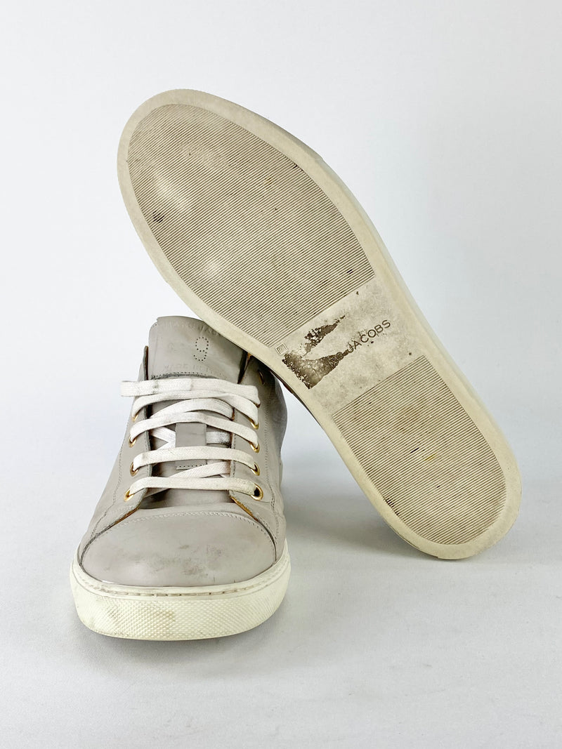Marc Jacob's Grey Leather Sneakers - EU43