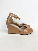 Marc by Marc Jacob's Fawn Patent Leather Wedges - EU 37.5