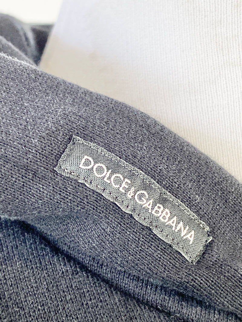 Dolce & Gabbana Black Saxophone Applique Sweater - Kids 7/8