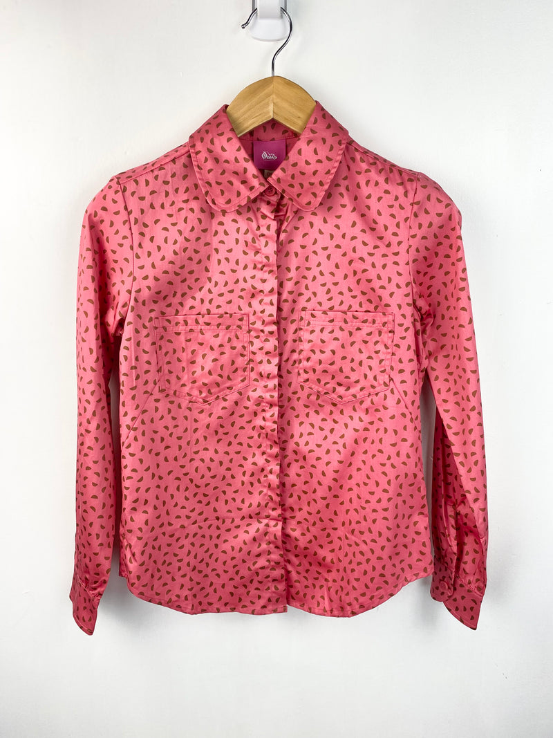 Obus NWTS Salmon Pink Button Up Shirt - AU 8