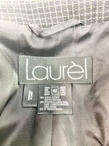 Laurèl Black Grid Patterned Blazer - AU8