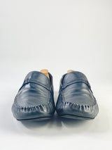 Hugo Boss Soft Black Leather Slippers - EU38
