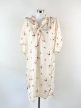 Vintage Silky White Dress - AU10/12