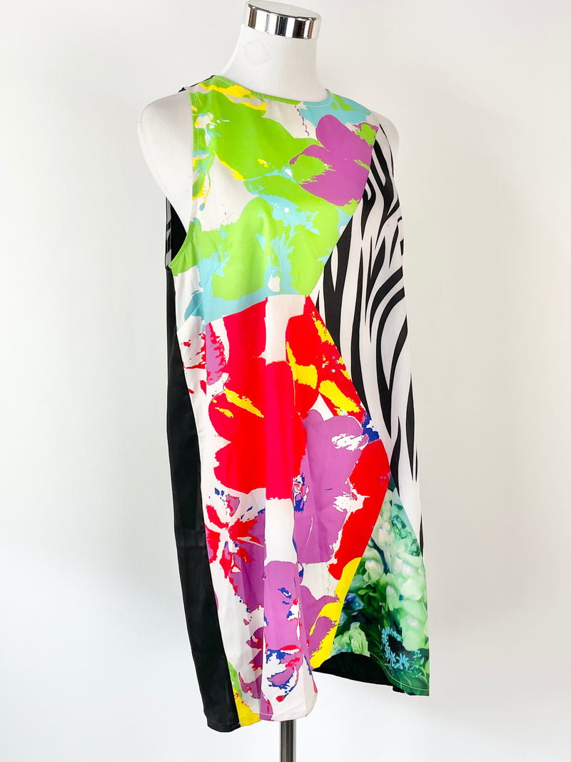 Shakuhachi Animal Mash Zebra Crossing Tank Dress - AU10