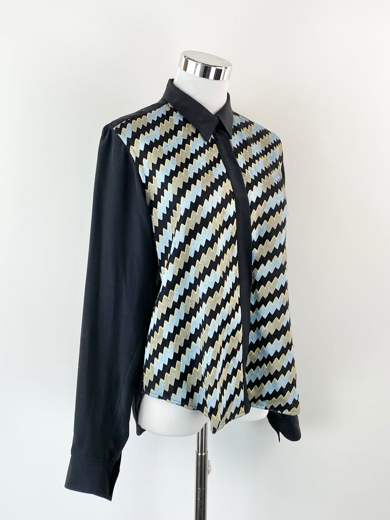 Kenzo Embroidered Silk Shirt  - AU8