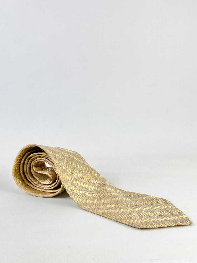 Valentino Cravatte Silk Gold Tie