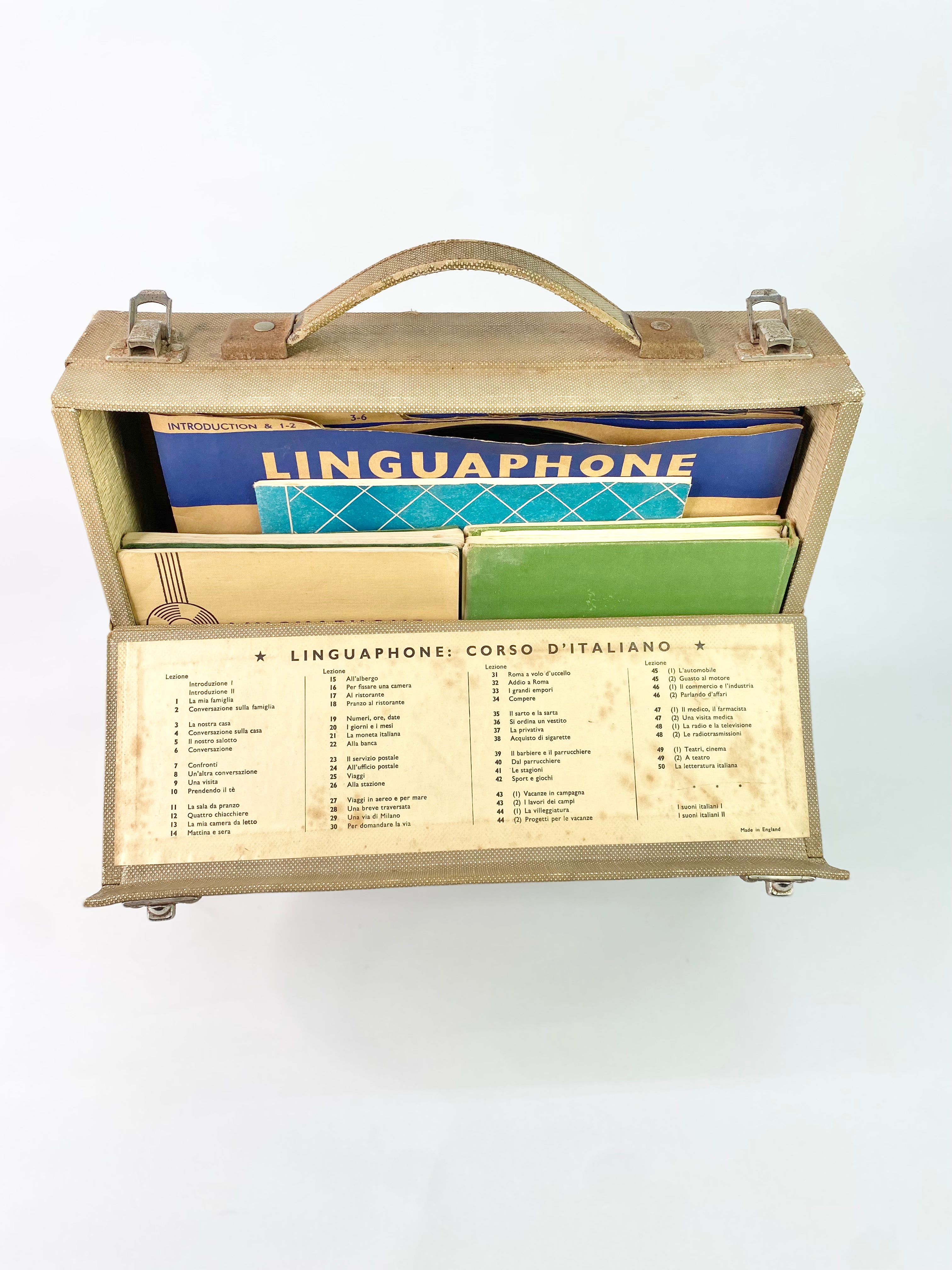 Vintage Linguaphone: Coros D'Italiano Set