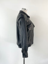 Joloni Black Leather Jacket - L