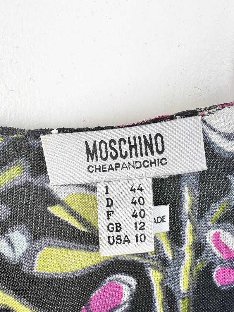 Moschino Cheap & Chic Floral Mesh Dress - AU10-12