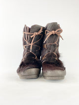 Vintage 70s Fur Boots - EU37