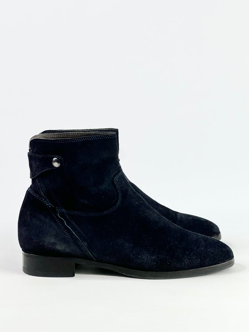 Bianca Buccheri Midnight Blue Suede Boots - EU40