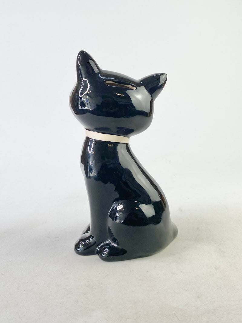 Retro Inspired Black Cat Coin Bank