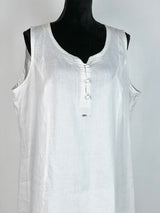 Marina Sport by Marina Rinaldi White Linen Dress - AU20-22