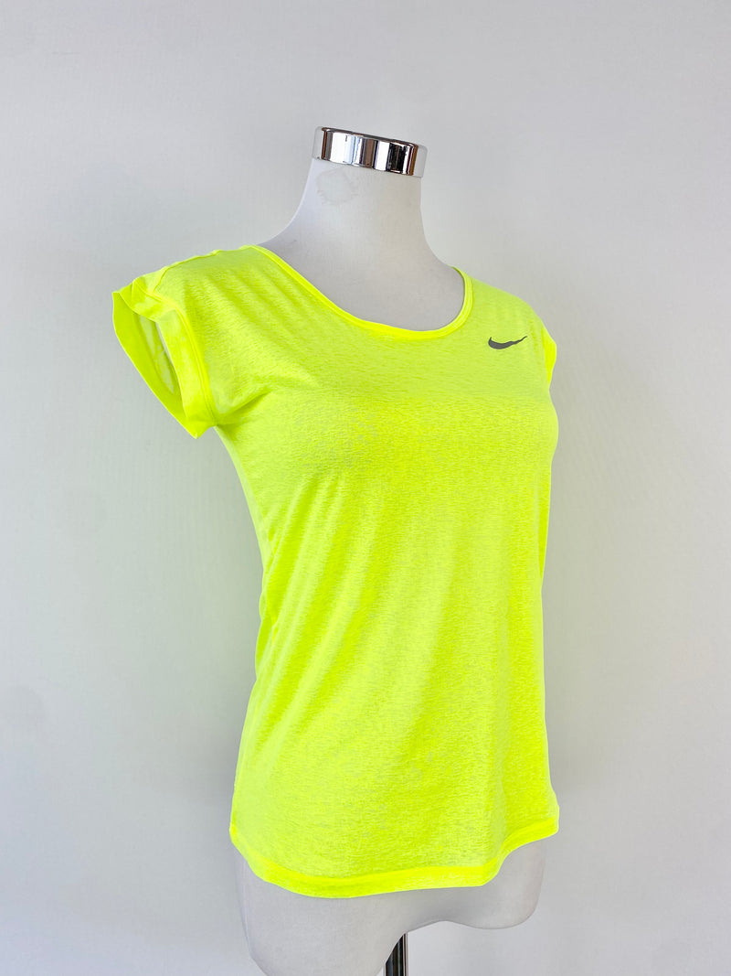 Nike Sheer Neon Yellow Top - AU6