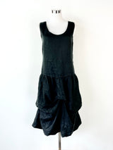 Diane Burkhardt The Cupboard Black Sleeveless Linen Dress - AU8