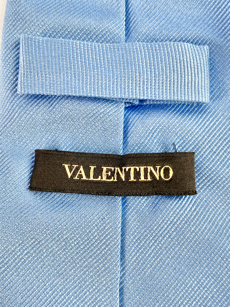 Valentino Sky Blue Silk Tie