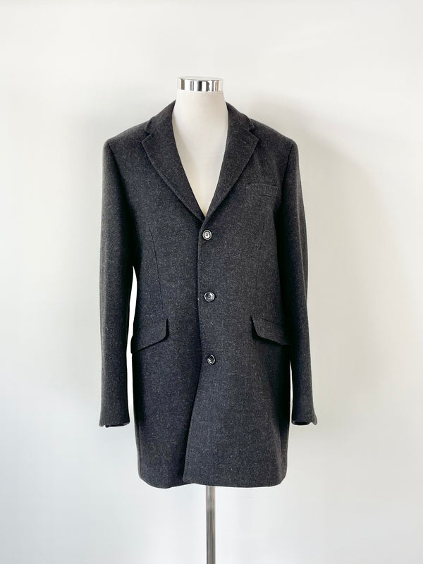 Saba Charcoal Wool Winter Coat - L