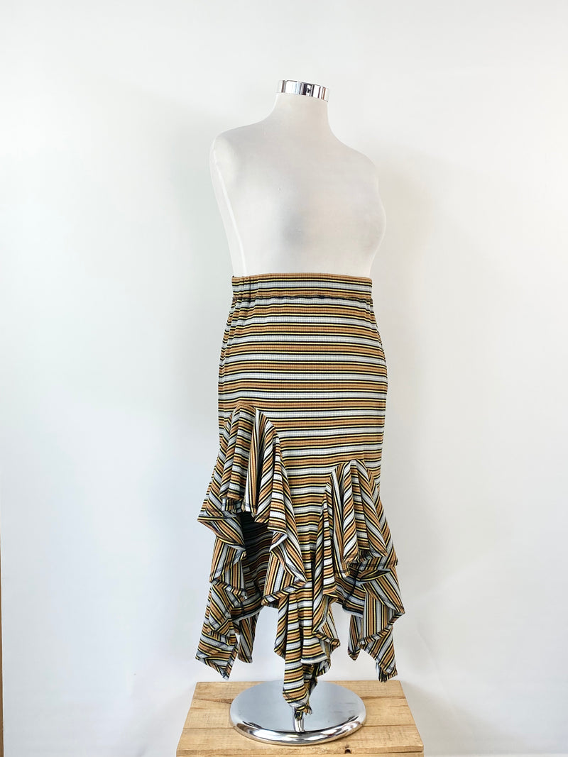 Romance was Born 'Practical Magic' Frill Skirt in Stripe - AU14