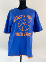 Vintage 90s Beastie Boys Reversible Barber Shop Varsity T Shirt - Large